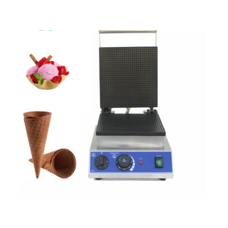 Square Ice Cream Cone Maker Egg Roll Machine