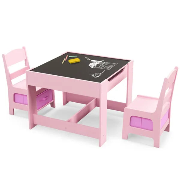 Table d'activités et chaises pour enfants 2-en-1