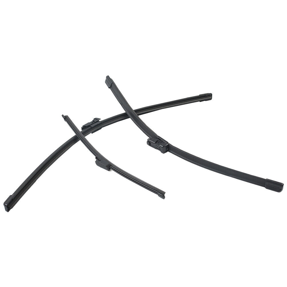 3er Set Scheibenwischer Vorne & Hinten Flachbalkenwischer 60cm 52