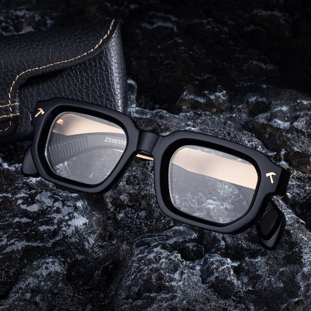 Lunettes de soleil européennes et américaines Fashion Square Frame pour hommes sans ordonnance