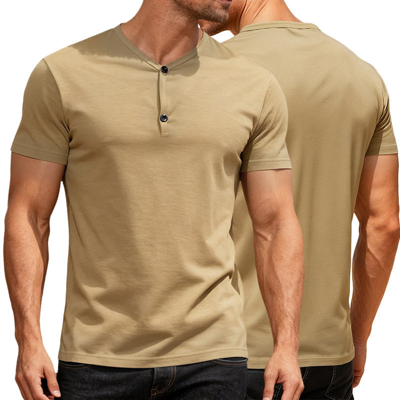 T-shirt à manches courtes Casual Sports couleur V