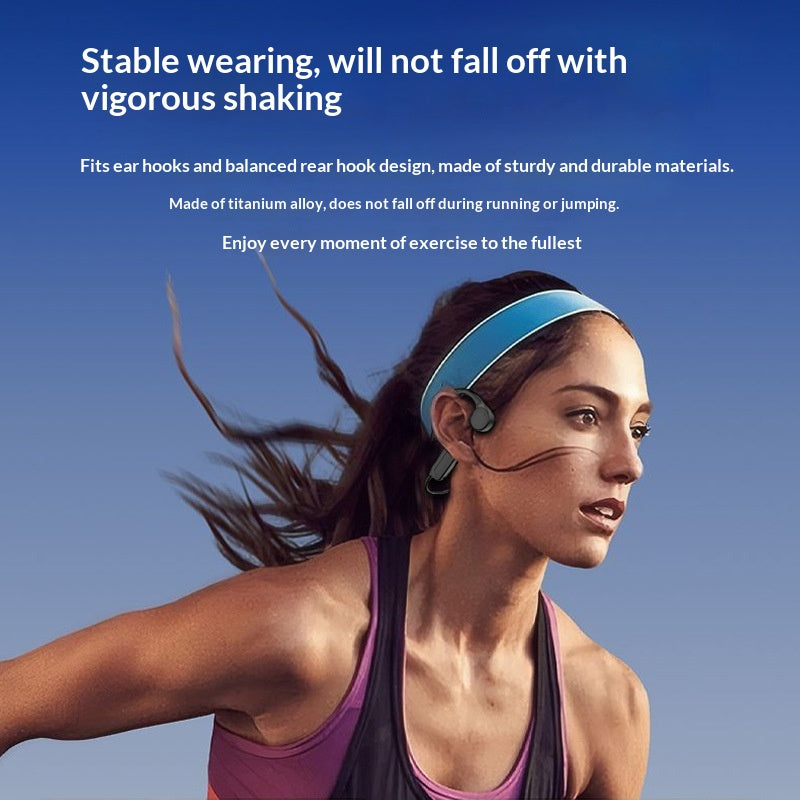 True Bone-conduction Bluetooth casques avec une durée de vie ultra longue de la batterie