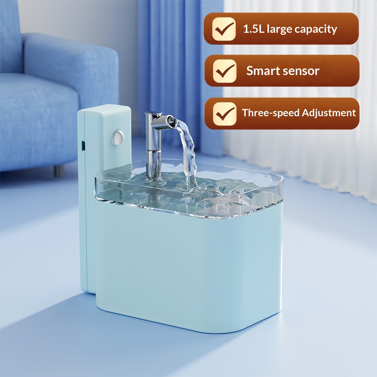Distributeur d'eau intelligent à injection sans fil Cat