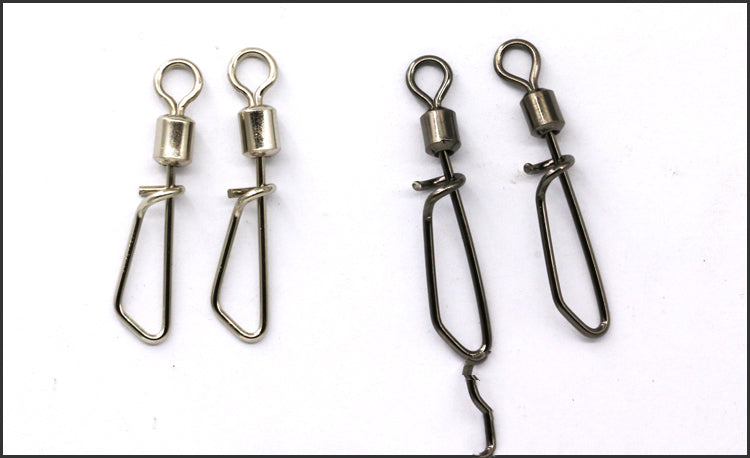 50PCS Snap Swivels Roulement à billes avec swivels de cocklock
