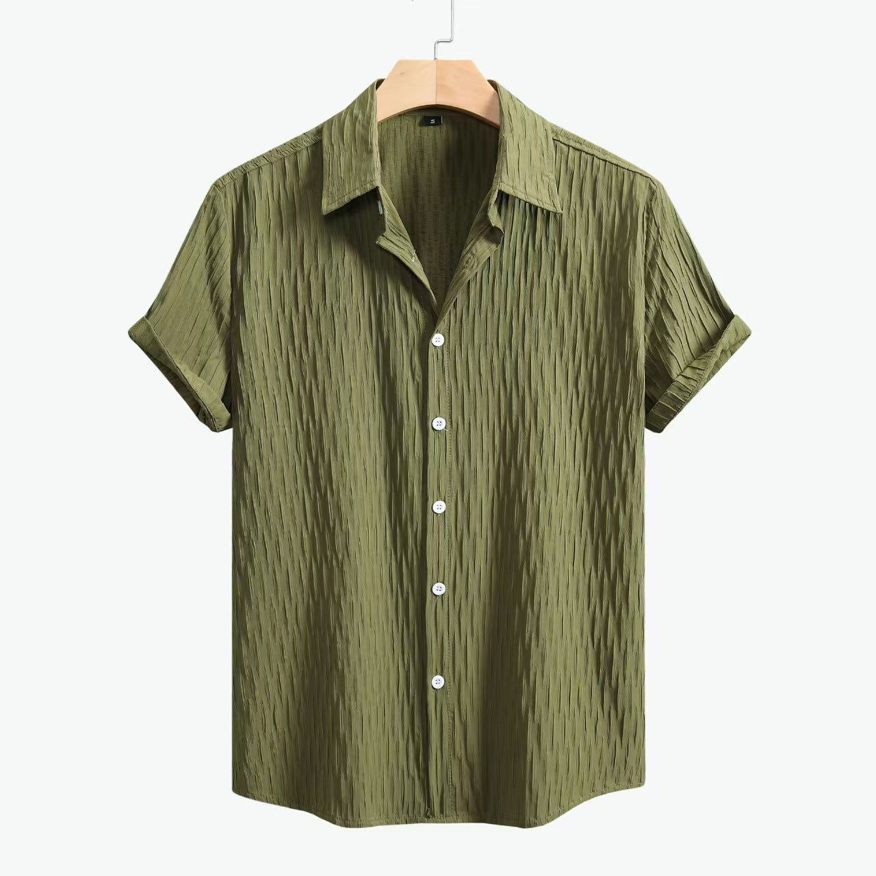Chemise casual Lapel-Style Beach-Fashion pour hommes