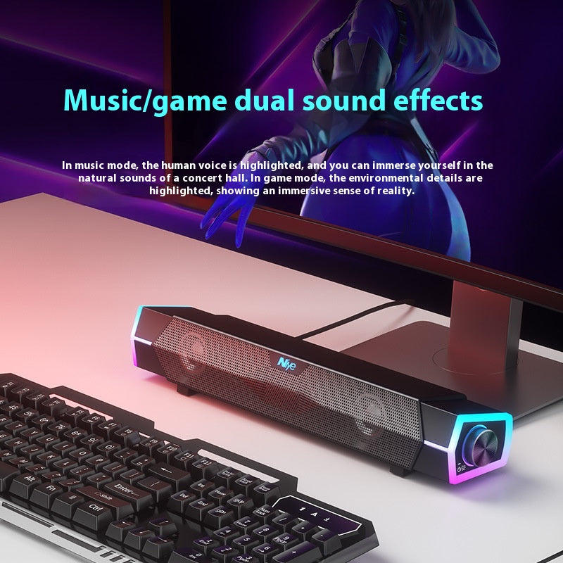 Haut-parleur Bluetooth Dual Speaker Subwoofer Theater Level Surround Computer Speaker