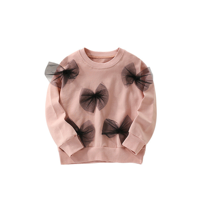 Filles Col rond Manches longues Pull-over occasionnel