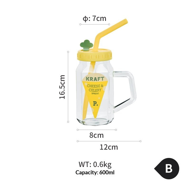 Bouteille d'eau en verre de haute apparence Grande capacité pour le bureau
