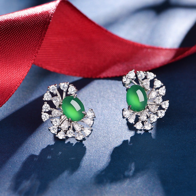 S925 Boucles d'oreilles en acier inoxydable en argent sterling
