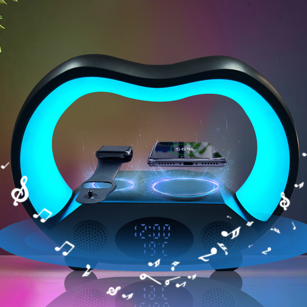 6 In 1 Smart Remote Control Ambiance compatible Bluetooth Lampe de table LED intelligente Multi