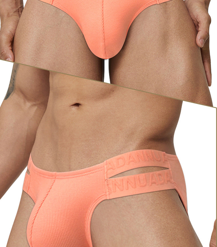 Sexy Side Slips Double Ceinture Style National Homme Empossed Pattern High Slit Sports Low Wa