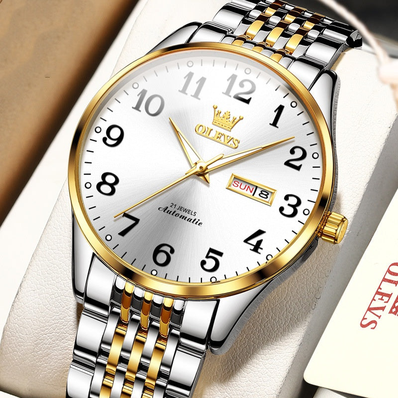 Montre mécanique automatique de simplicité pour hommes