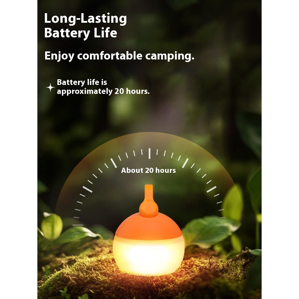Lightweight ultra-long-life rechargeable orange lantern