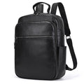 Homme S véritable sac à dos en cuir Style de navette de cowhide