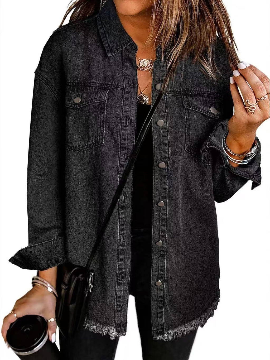 Veste Denim Lavée pour Femme