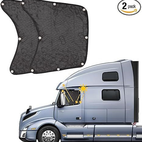Shade solaire anti-éblouissement noir et camion UV