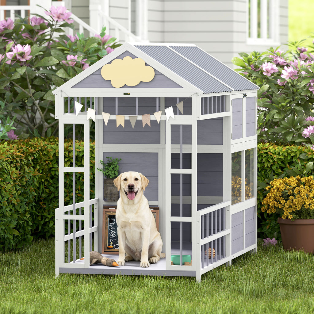 79"L Grande maison de chien en plein air