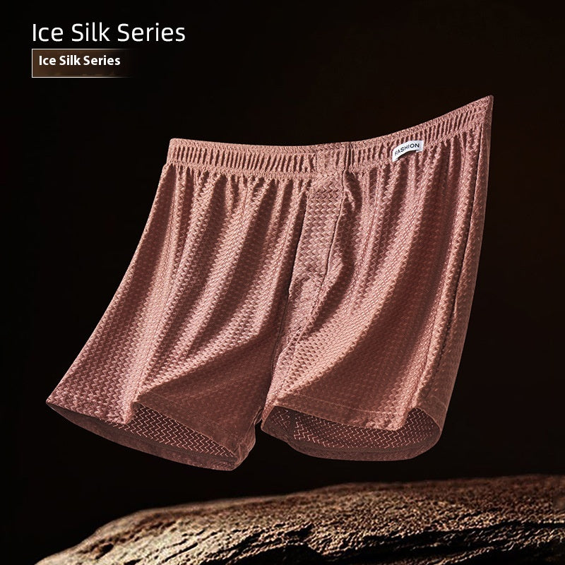 Pantalon en soie glacée Pantalon en nylon Boxers en soie glacée pour hommes