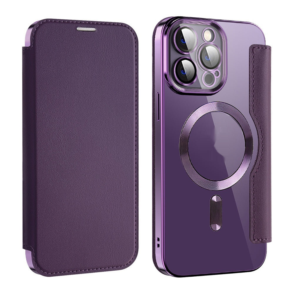 Boîtier de téléphone de protection sans fil de chargeur transparent