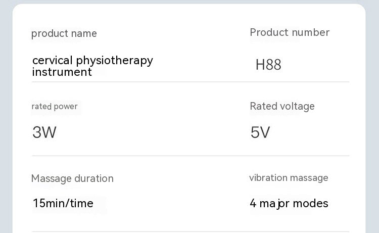 Instrument de massage Cervical Spine Intelligent Pulse Chauffage Physiothérapie Instrument Compr