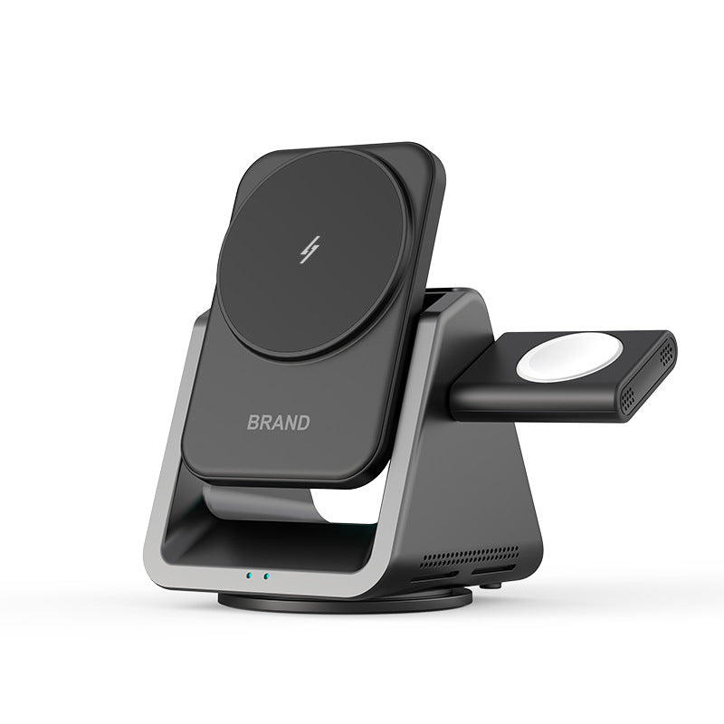 Barre magnétique de chargeur rapide sans fil à trois en un Applicable Watch 15 têtes de set de charge