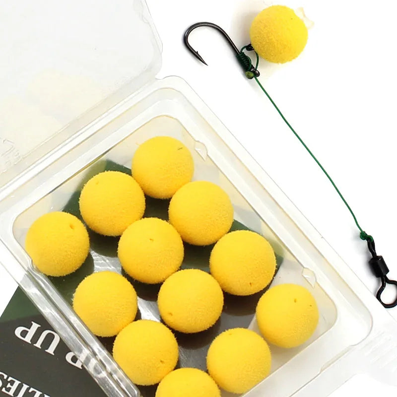 Super Grandes Perles de pêche de flottaison Carpe Pêche Foam Float Inverser Lure Blanc Amour