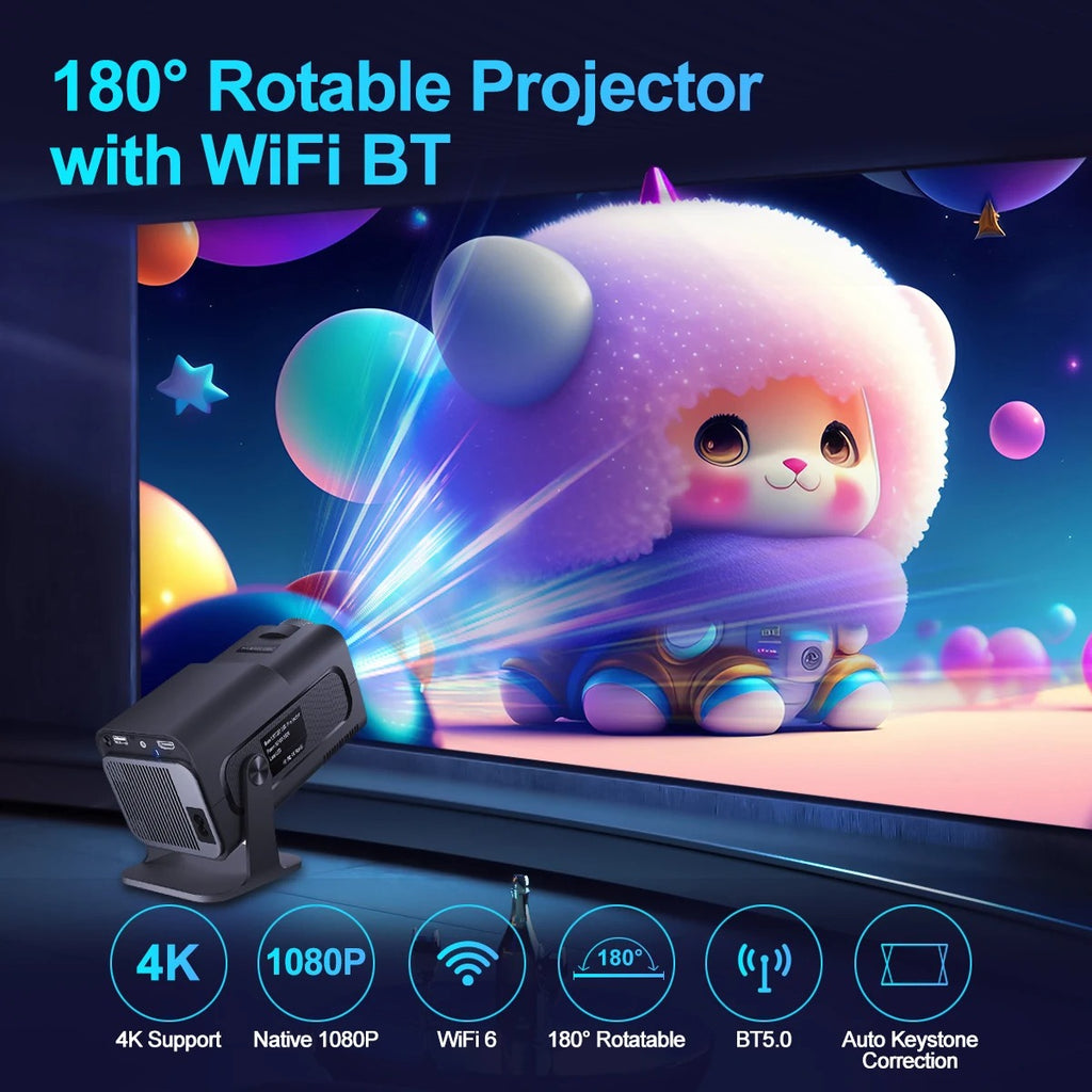 Petit projecteur 4K sans fil WiFi Smart 5G Projecteur