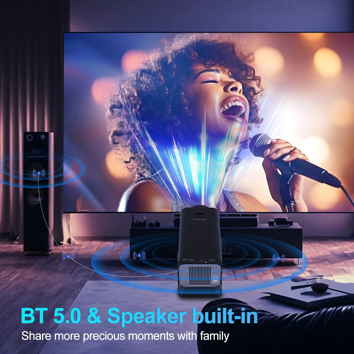 Petit projecteur 4K sans fil WiFi Smart 5G Projecteur