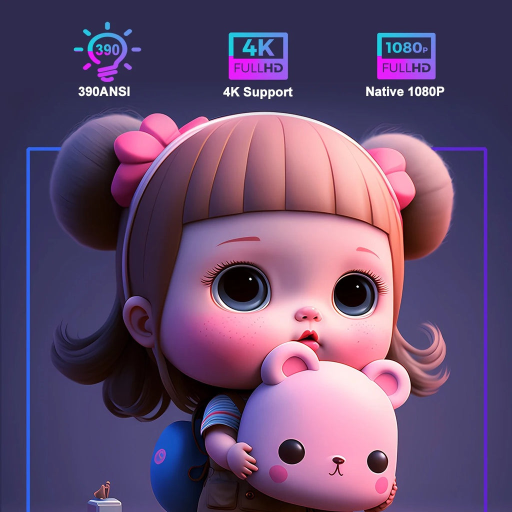 Petit projecteur 4K sans fil WiFi Smart 5G Projecteur