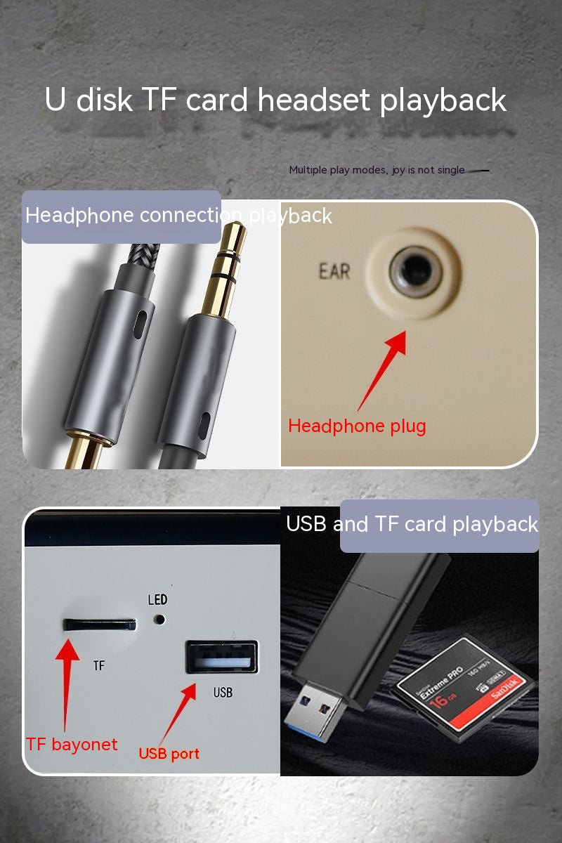 Haut-parleur signal forte stéréo radio portable