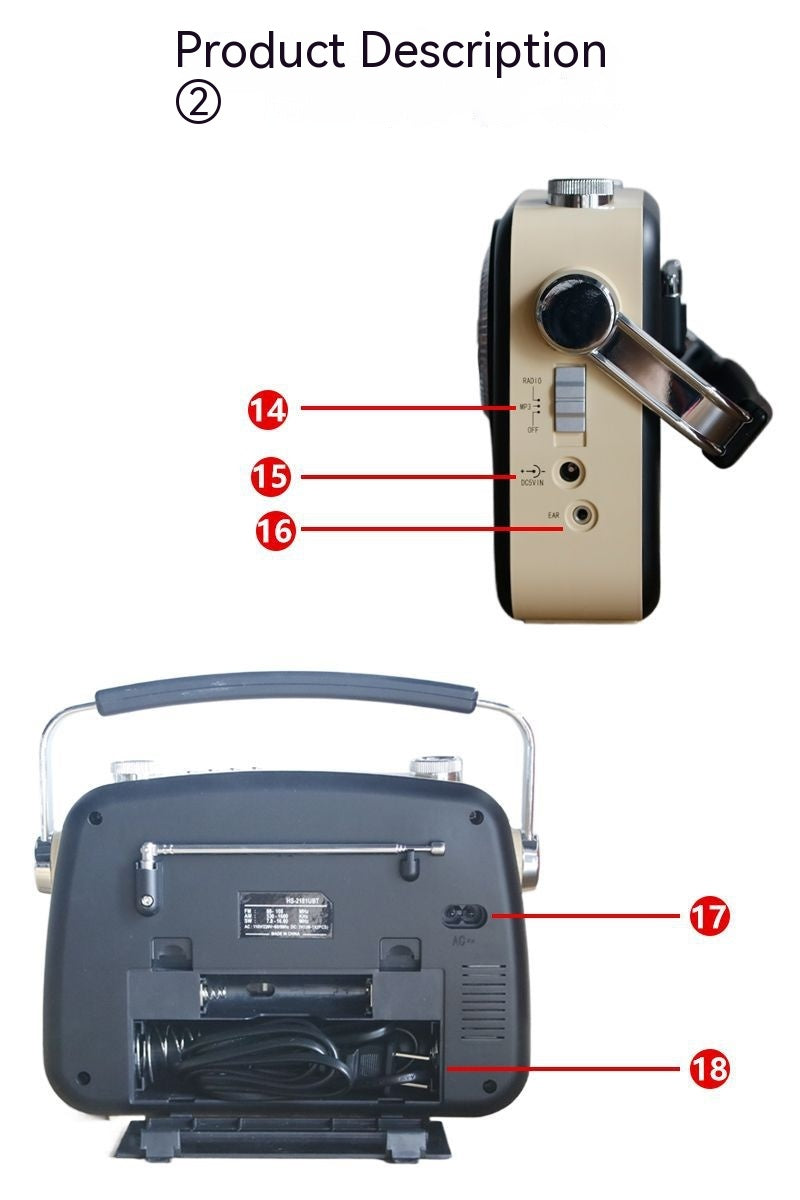 Haut-parleur signal forte stéréo radio portable