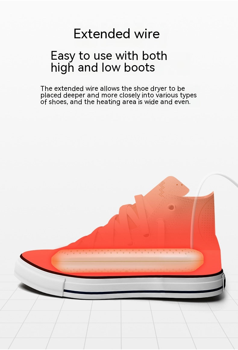 Sèche-chaussures Déodorant désodorisant pour la maison Séchage Portable USB Chauffage en céramique