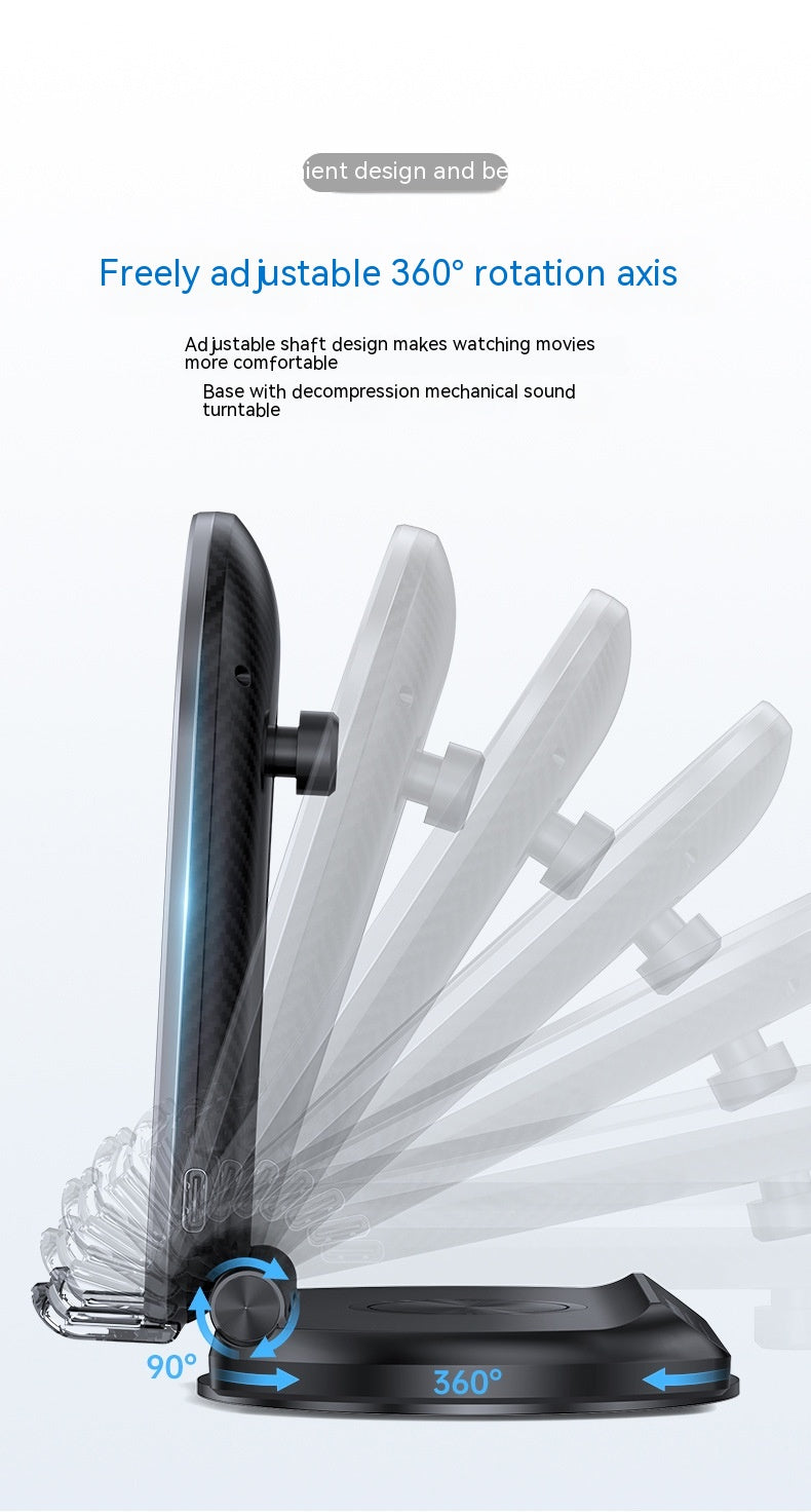 Magsafe Chargeur magnétique sans fil 2-en-1 15W charge rapide Support de fixation