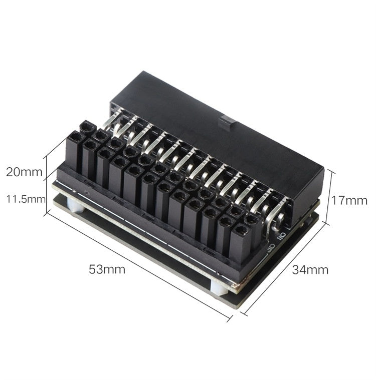 Châssis Mainboard ATX Alimentation 24Pin90 Degrés Direction Elbow Line Accessoires de course
