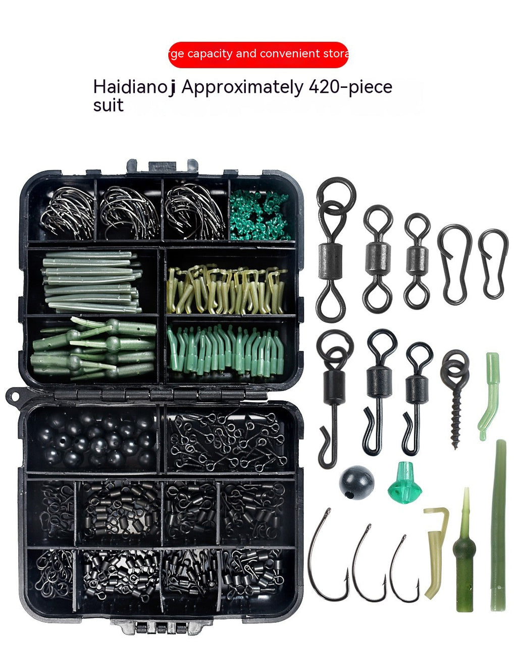 Set d'accessoires de pêche rotative de faisceau spatial