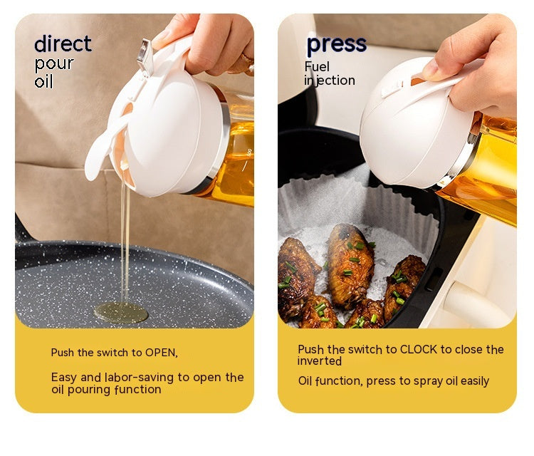 Vaporisateur de distributeur d'huile et Verser huile double usage
