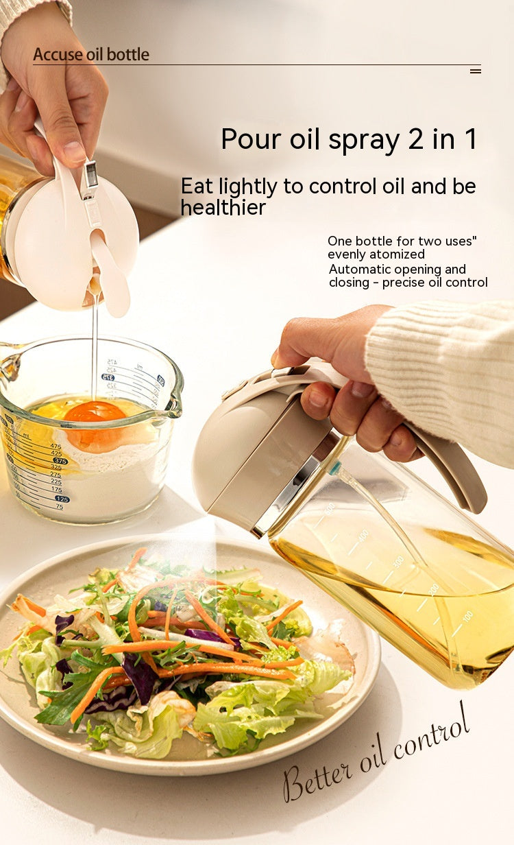 Vaporisateur de distributeur d'huile et Verser huile double usage
