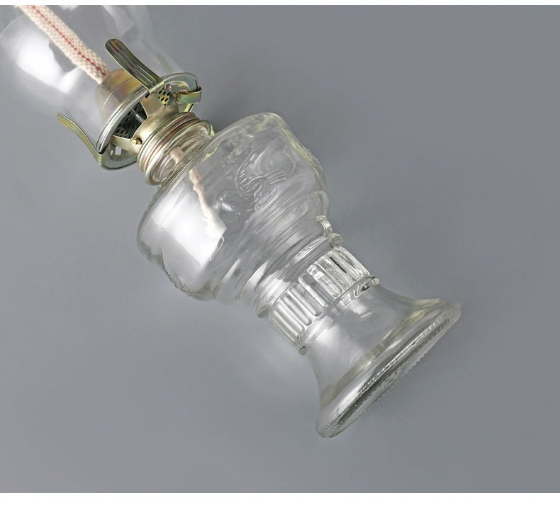 Lampe rétro vintage en verre kérosène
