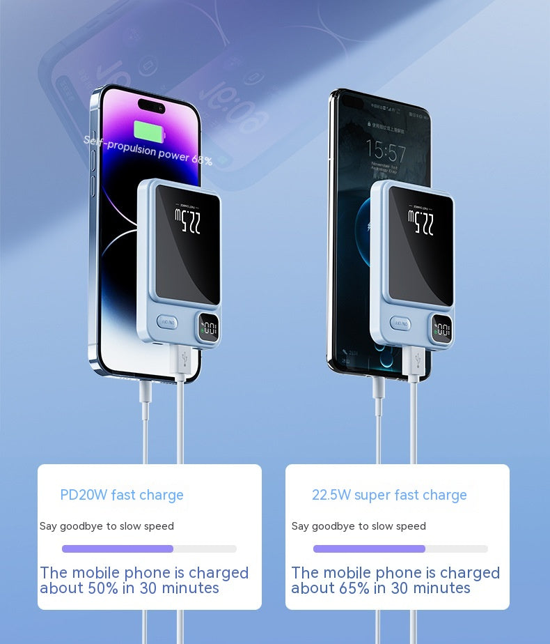 Banque de puissance magnétique 20000 MA Grande capacité charge rapide Mobile Power Gift