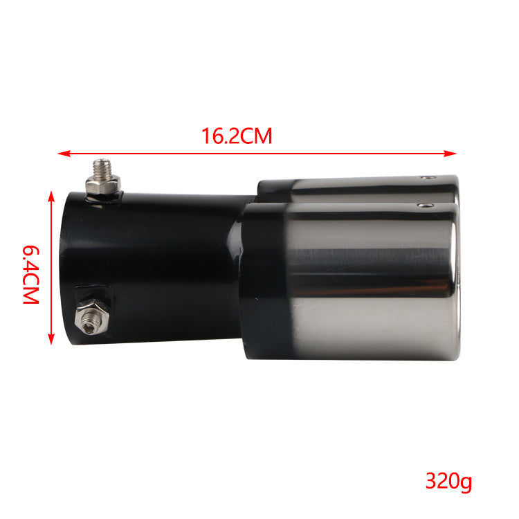 Automobile Universal Tail Double silencieux d'échappement en acier inoxydable