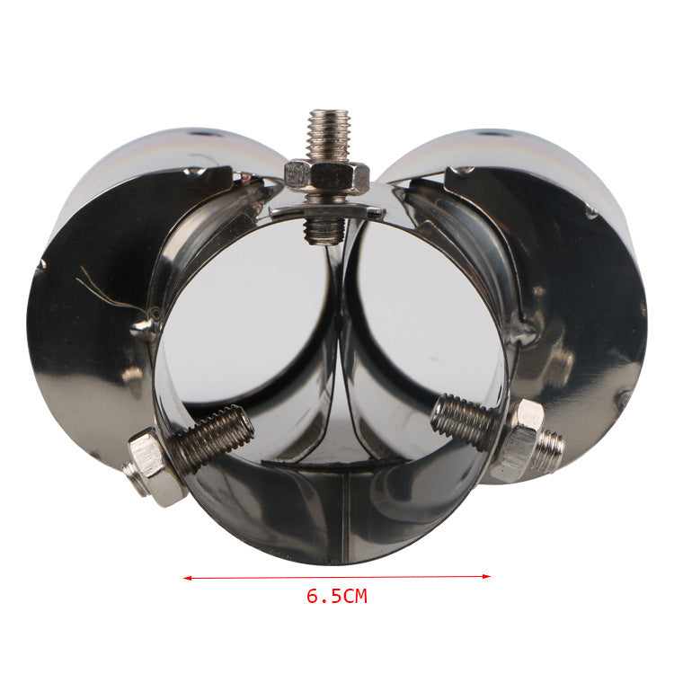 Automobile Universal Tail Double silencieux d'échappement en acier inoxydable