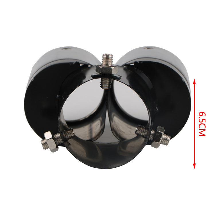 Universal Car Tail Double Stainless Steel Exhaust Muffler