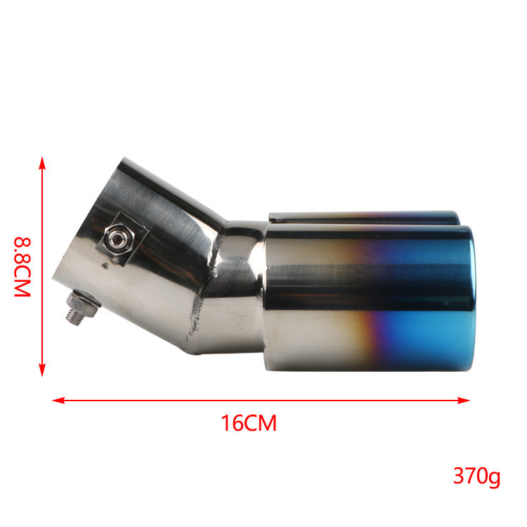 Automobile Universal Tail Double silencieux d'échappement en acier inoxydable