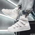 Printemps Hommes Haut-top Conseil Chaussures Trendy Jeunes Chaussures Étudiantes Blanc Velcro Sports Casual