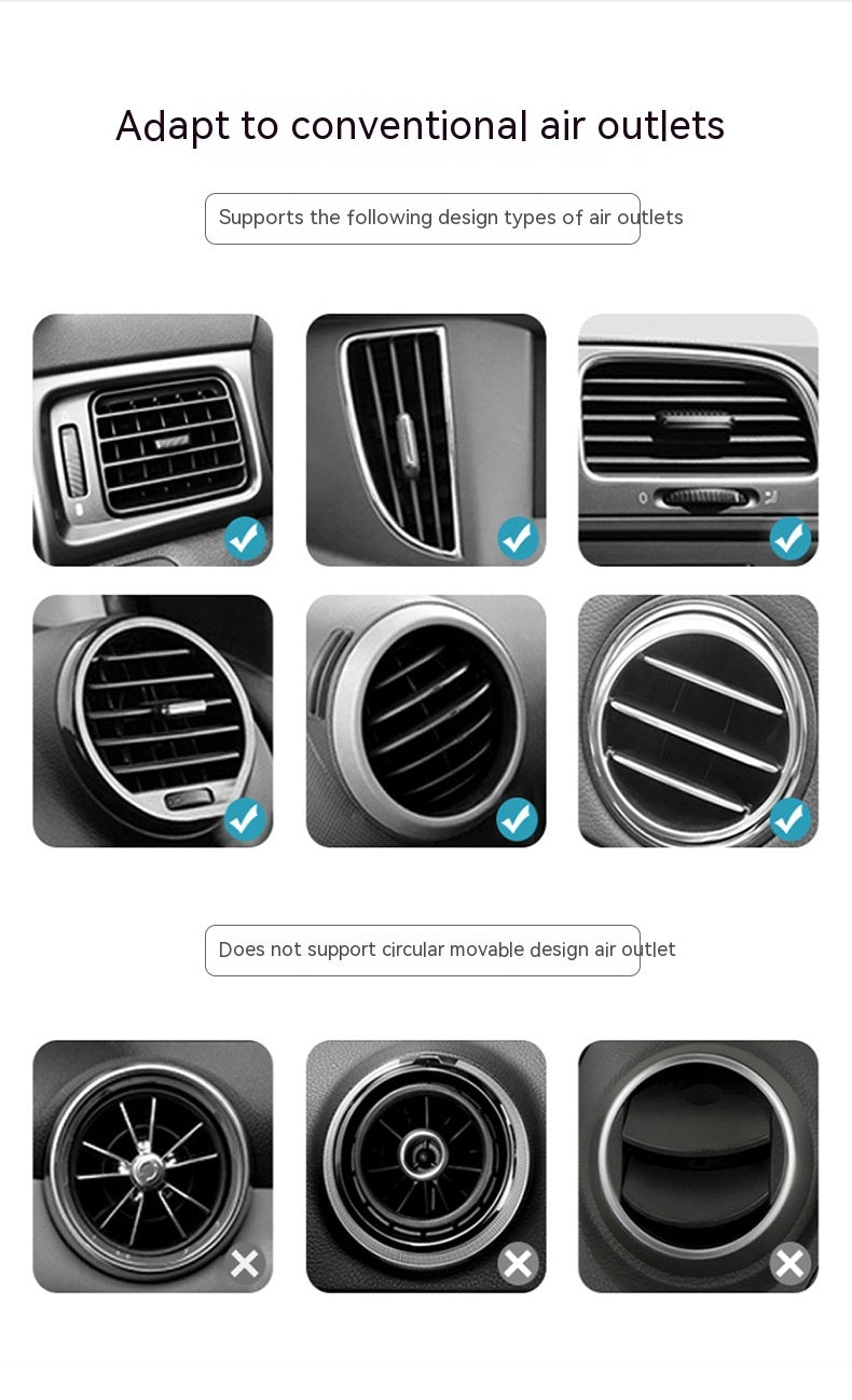 Support de téléphone mobile Voiture Vent Tableau de bord Climatisation Vent Téléphone mobile Navigation Brack