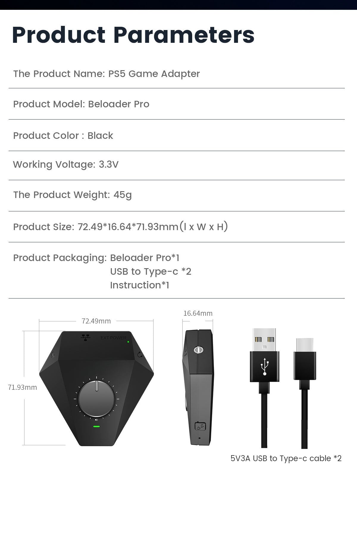 PS5 Jeu Keyboard Mouse Converter P5 Adaptateur Macro Bouton personnalisé