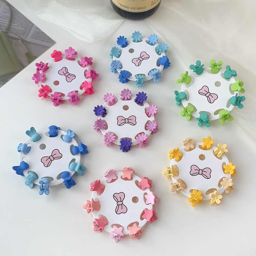 Barrettes pour enfants 10 PCs Colorful Cartoon Baby Small Jaw Clip Bangs Broken Hair Princes