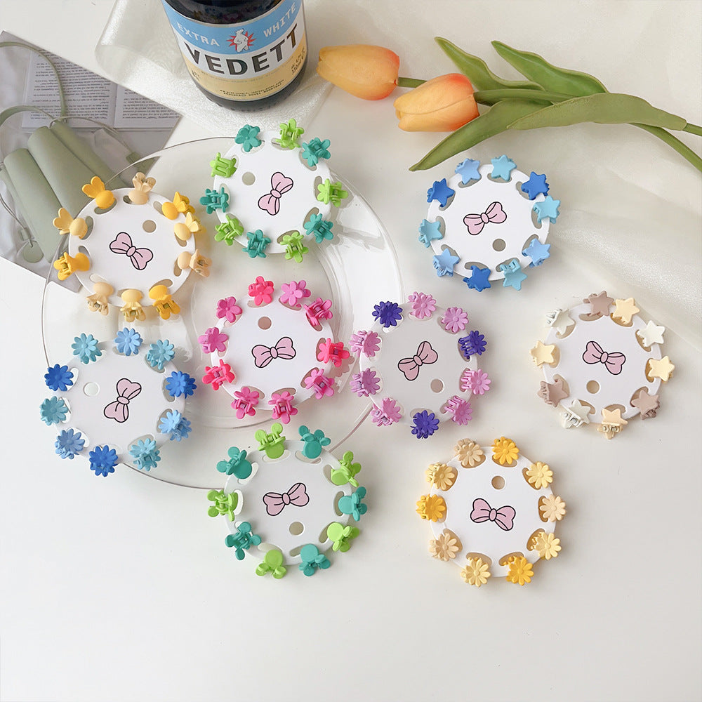 Barrettes pour enfants 10 PCs Colorful Cartoon Baby Small Jaw Clip Bangs Broken Hair Princes