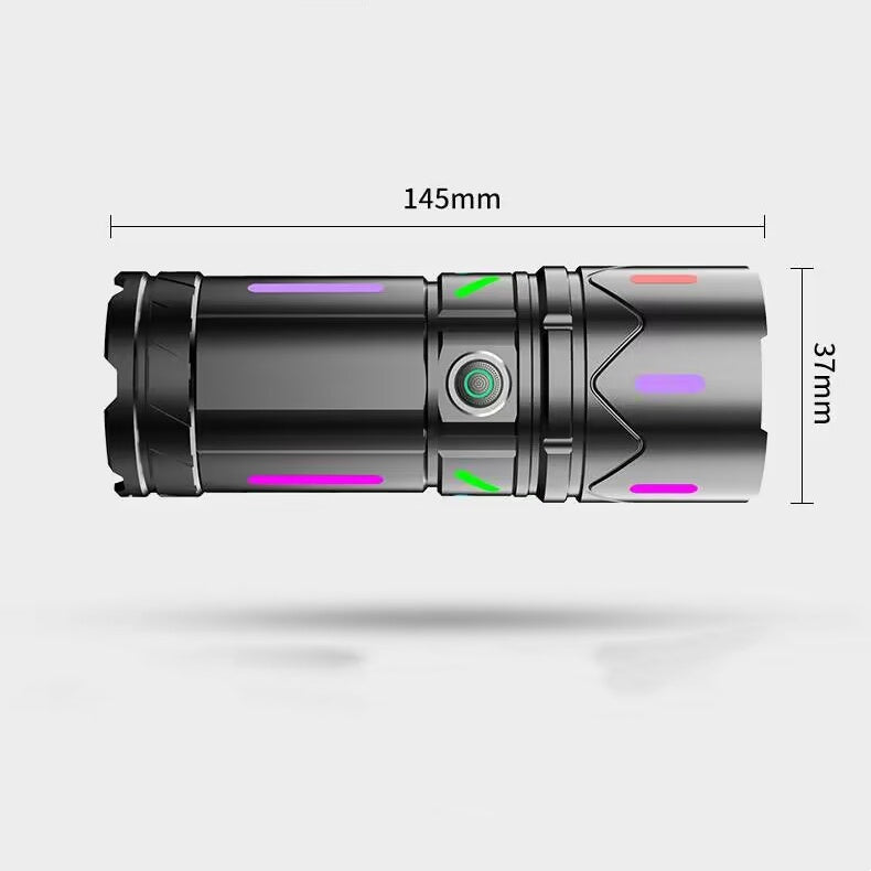Lampe de poche fluorescente forte lumière rechargeable à distance LED