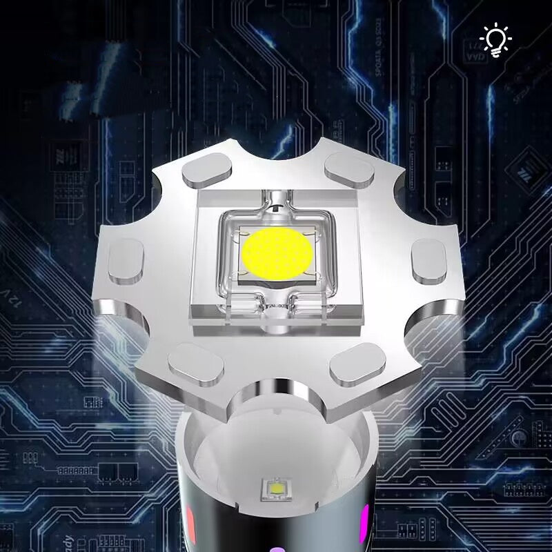 Lampe de poche fluorescente forte lumière rechargeable à distance LED